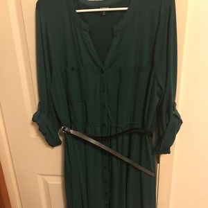 Jersey Shirt Button Front dress